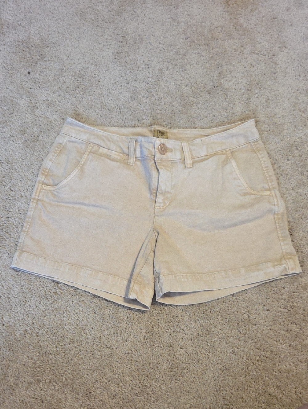 True Craft Women's Beige Casual Bermuda Shorts